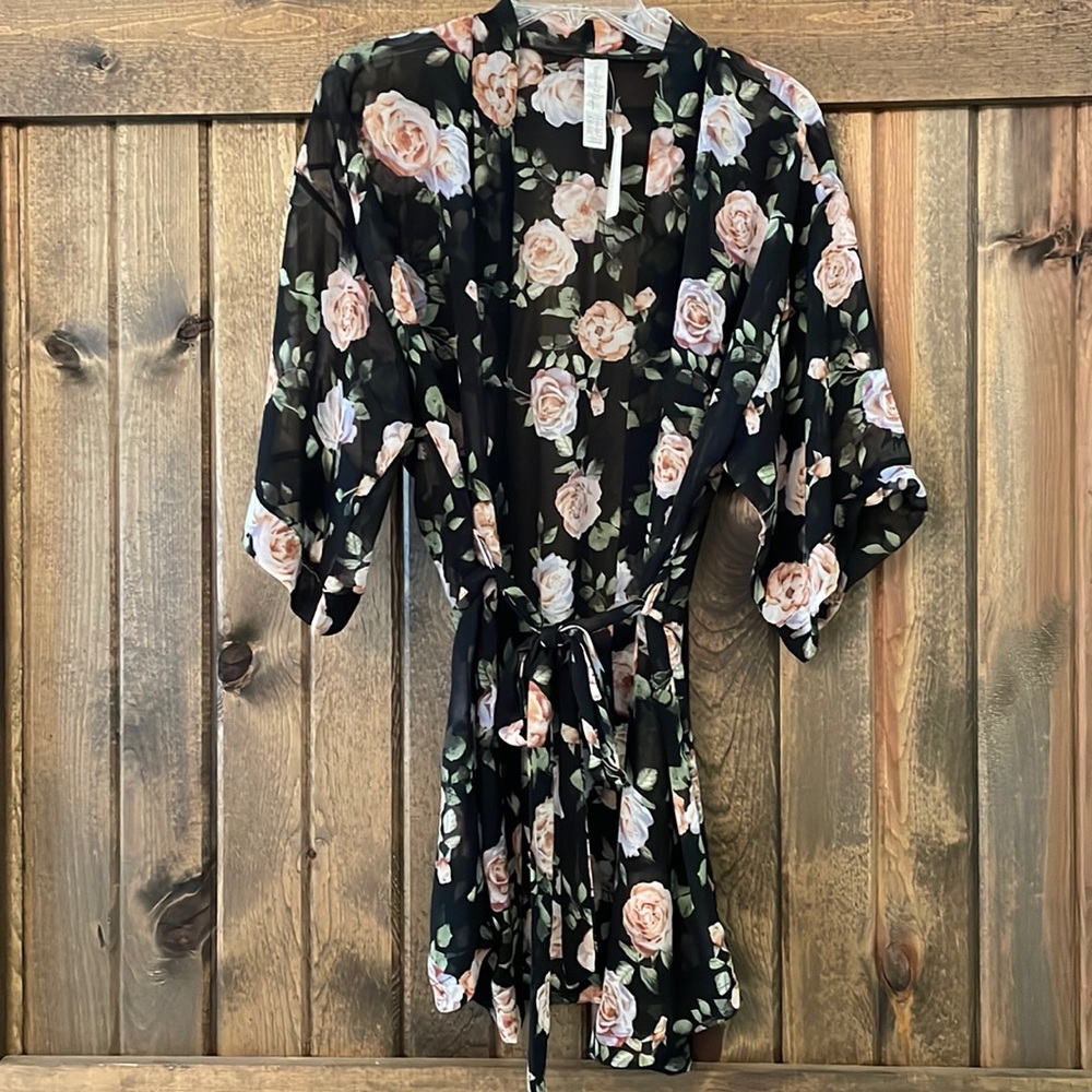 NWT Chiffon Kimono Robe